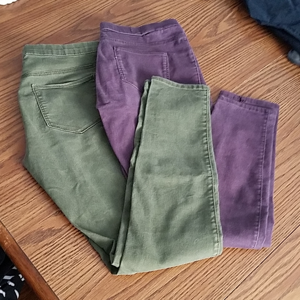~3 for $15~ H&m colored skinny jeans